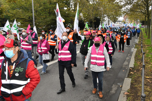 Protestaktion in Wiesbaden